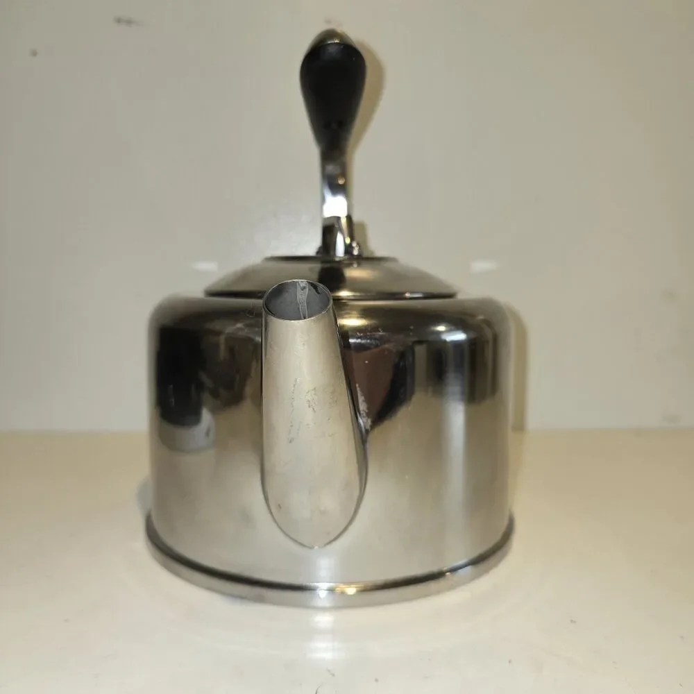 All Clad 2-Quart Tea Kettle Stainless Steel Cantalever Handle No Whistle